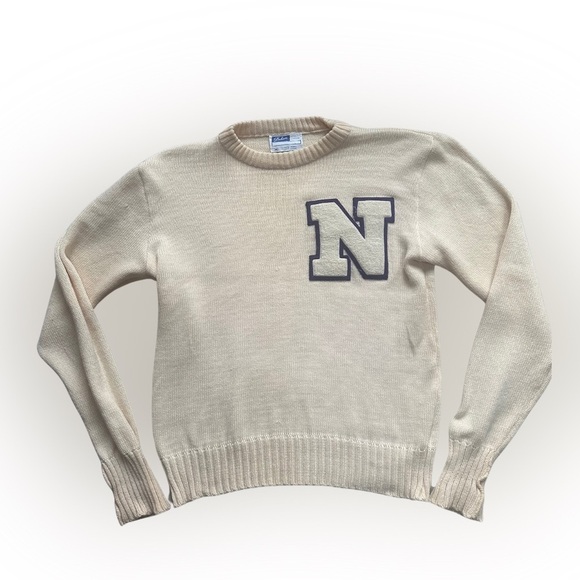 Vintage Dehen 100% Wool Varsity Sweater – Size M - Picture 2 of 10